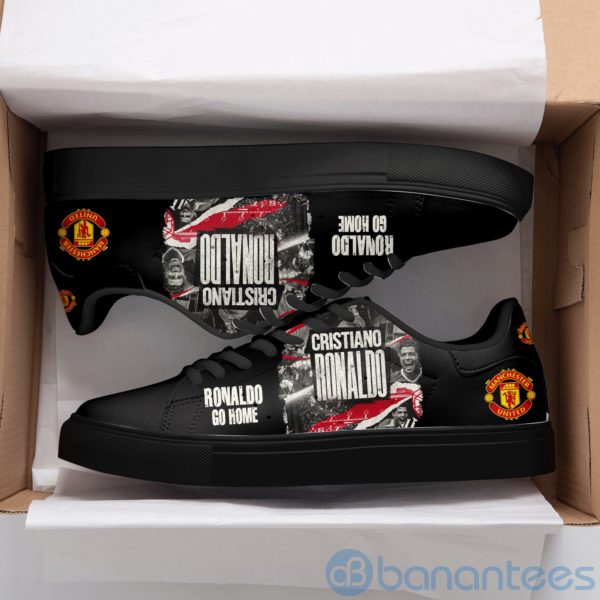 Manchester United Ronaldo Black Low Top Skate Shoes Product Photo