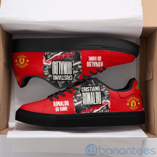 Manchester United Ronaldo Red Low Top Skate Shoes Product Photo