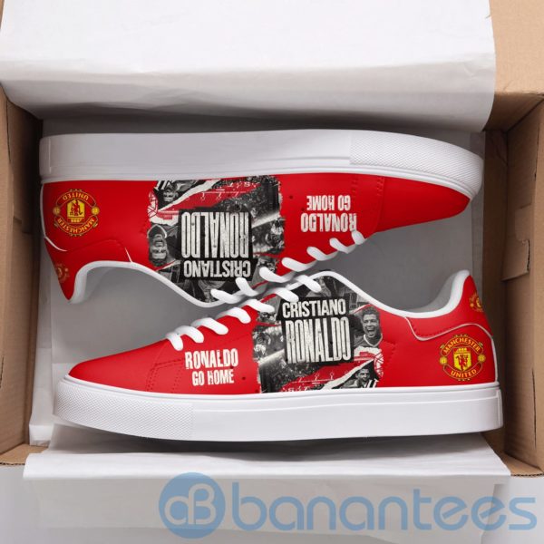 Manchester United Ronaldo Red Low Top Skate Shoes Product Photo