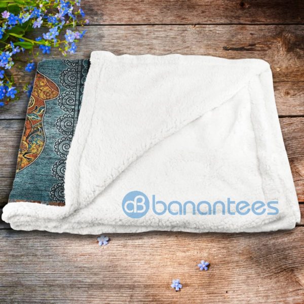 Mandala Elephant Art Sherpa Blanket Product Photo
