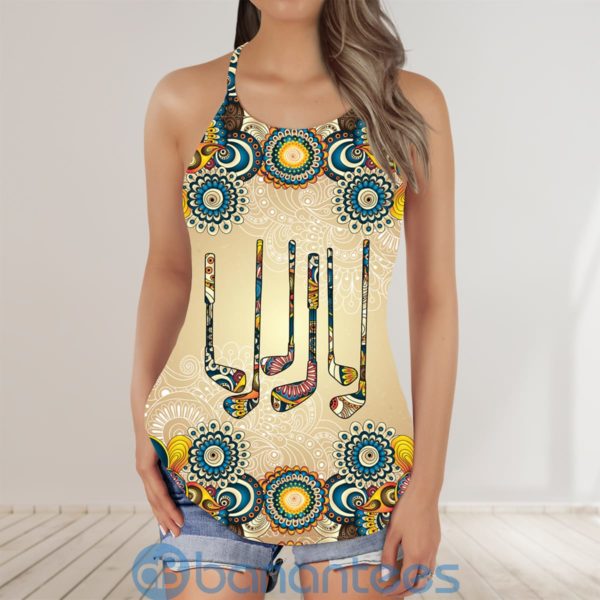 Mandala Golf Women Club Sport Criss Cross Tank Top Product Photo