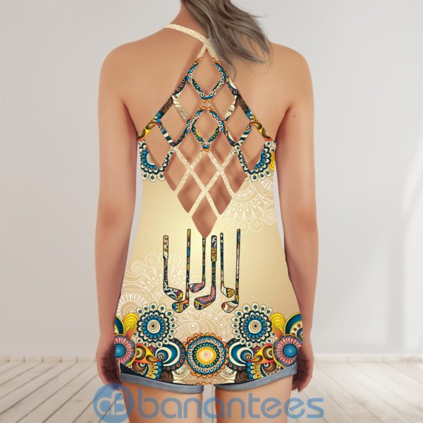 Mandala Golf Women Club Sport Criss Cross Tank Top Product Photo