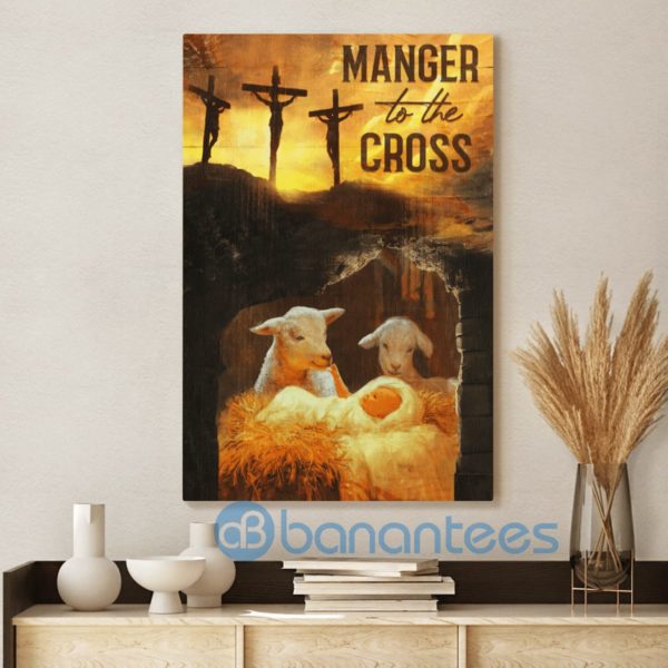 Manger To The Cross Jesus Wall Art Canvas Product Photo