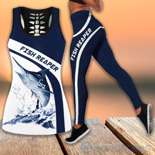 Marlin Fishing Tank Top Legging Set Outfit Product Photo