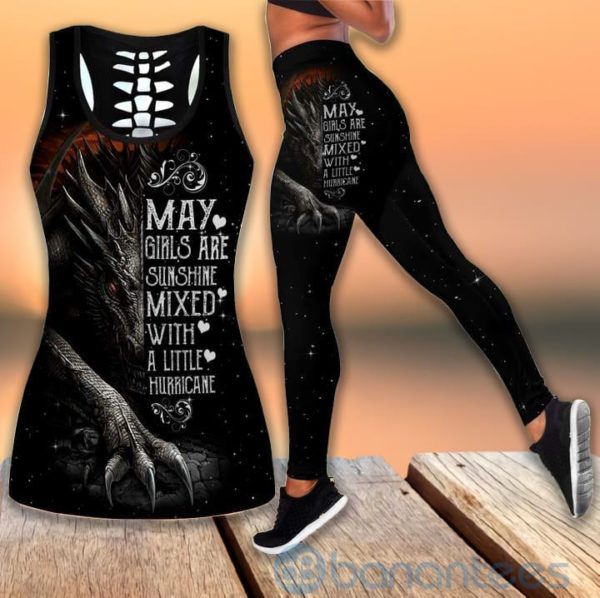 May Dragon Girl Tank Top Legging Set Outfit Product Photo