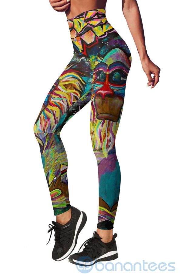 Meditating Rafiki Yoga Hollow Tank And Legging Outfit Product Photo