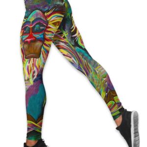 Meditating Rafiki Yoga Hollow Tank And Legging Outfit Product Photo