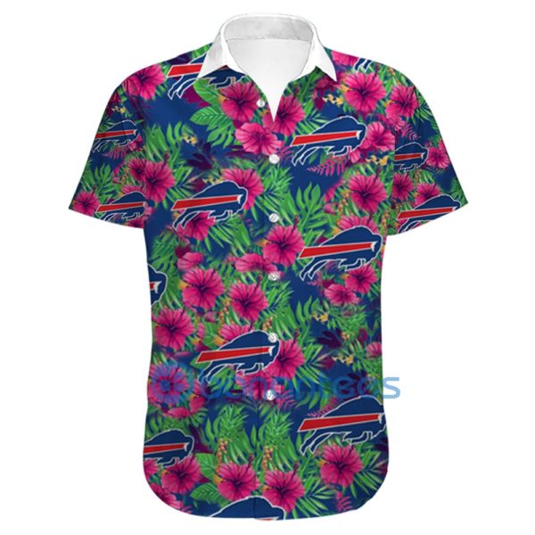 Men's Buffalo Bills Tropical Short Sleeves Hawaiian Shirt Product Photo