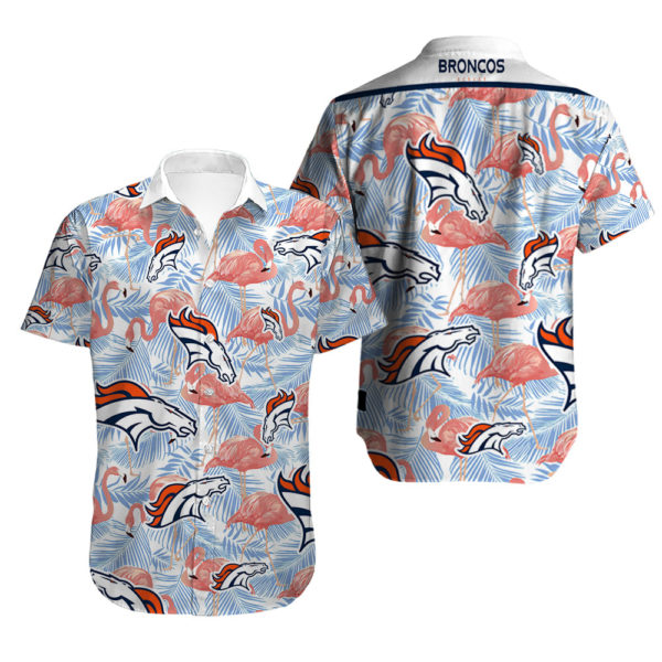 Men's Denver Broncos Hawaiian Shirt Tropical Product Photo