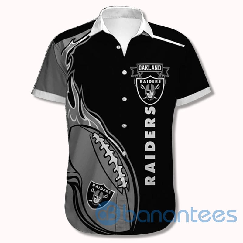 mens-oakland-raiders-shirts-fireball-short-sleeves-hawaiian-shirt-1-A3Kun.jpg Men's Oakland Raiders Shirts Fireball Short Sleeves Hawaiian Shirt Product Photo