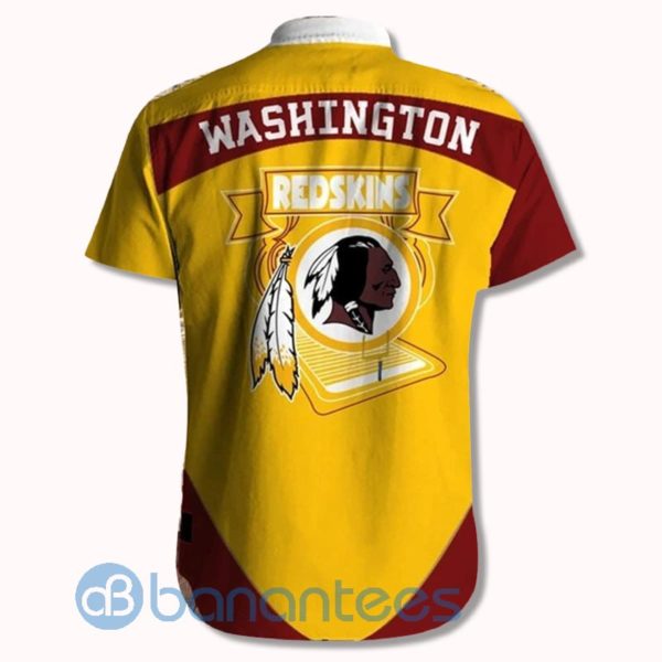 Men's Washington Redskins Shirts Fireball Short Sleeves Hawaiian Shirt Product Photo