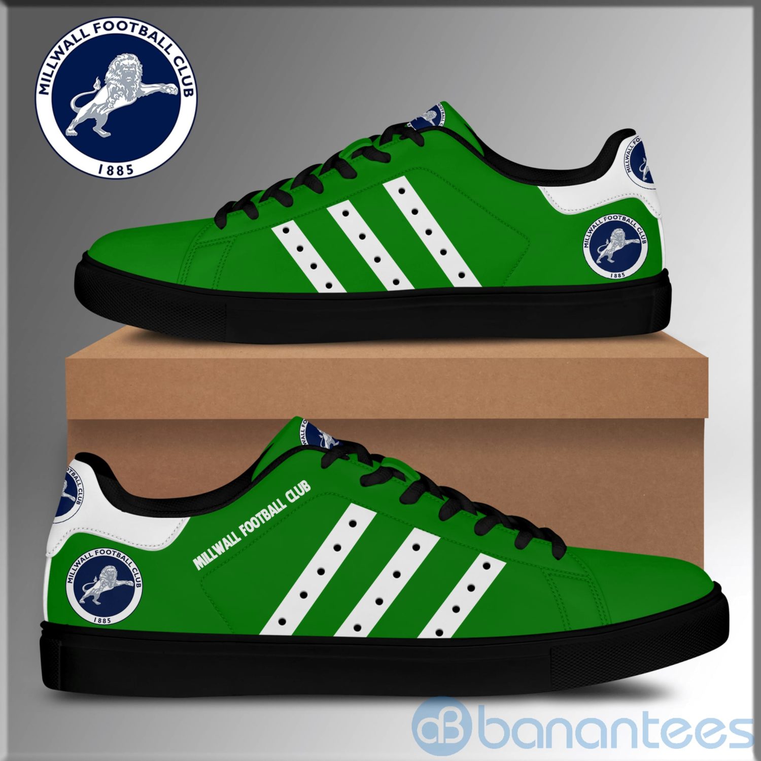 millwall-football-club-green-low-top-skate-shoes-2-qtHC5.jpg Millwall Football Club Green Low Top Skate Shoes Product Photo