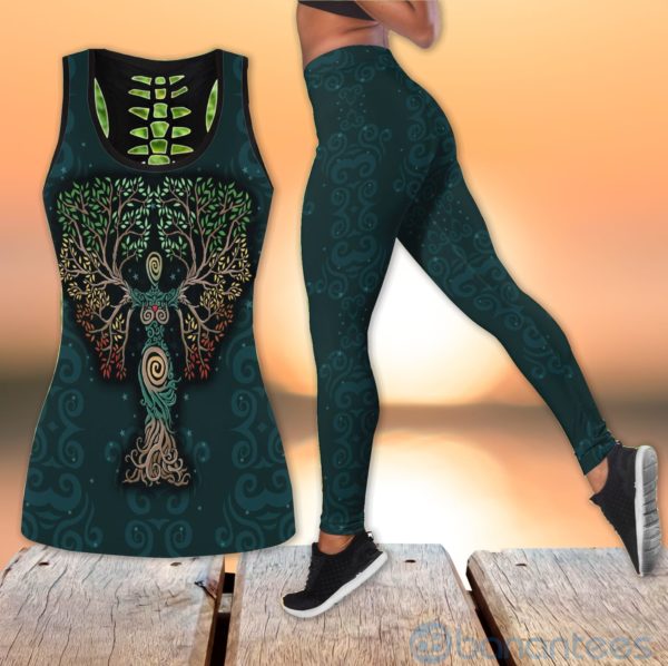 Mother Of Nature Tree Of Life Hollow Tank And Legging Outfit Product Photo