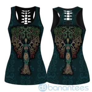 Mother Of Nature Tree Of Life Hollow Tank And Legging Outfit Product Photo