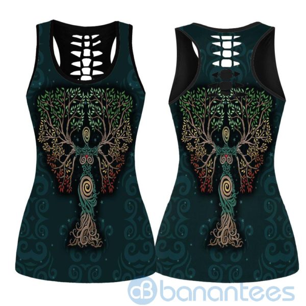 Mother Of Nature Tree Of Life Hollow Tank And Legging Outfit Product Photo