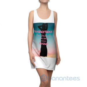 Motherhood Maybe Kicking My Aas Racerback Dress For Women Product Photo