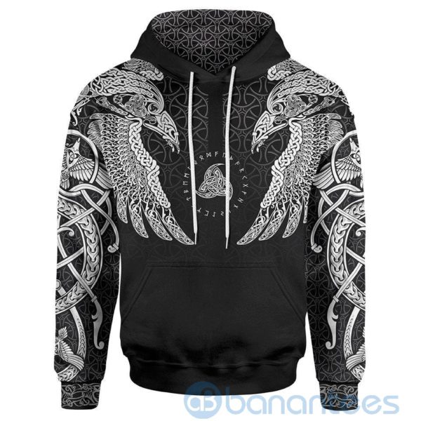 Muninn Raven Viking All Over Printed 3D Hoodie Product Photo