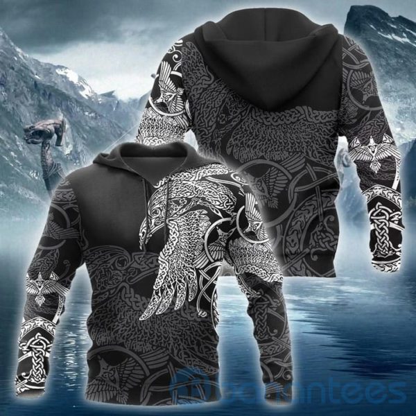 Muninn Viking Raven of Odin All Over Printed 3D Hoodie Product Photo