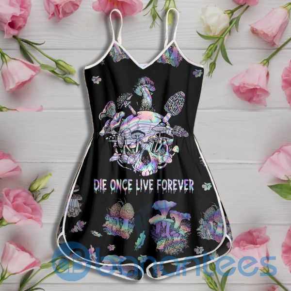 Mushroom Die Once Live Forever Rompers For Women Product Photo