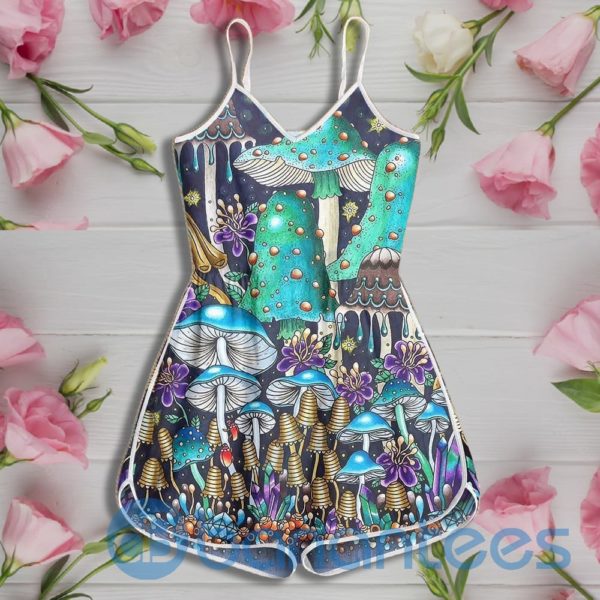 Mushroom Pattern Psychedelic Color Rompers For Women Product Photo