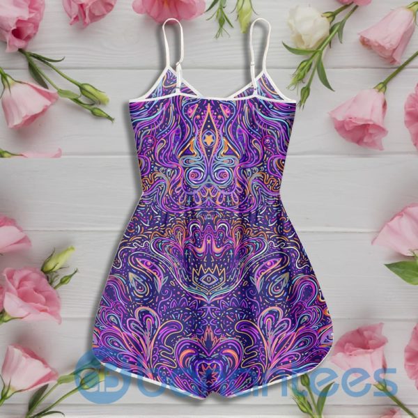 Mushroom Psychedelic Pattern Rompers For Women Product Photo