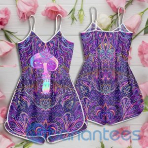 Mushroom Psychedelic Pattern Rompers For Women Product Photo
