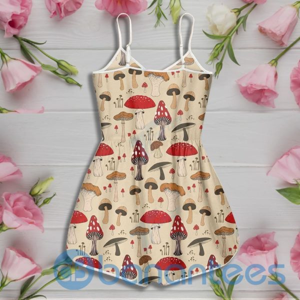 Mushrooms Color Pattern Rompers For Women Product Photo