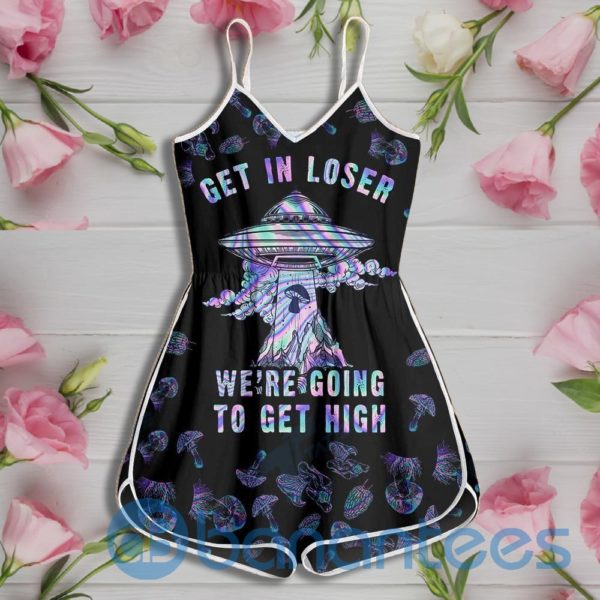 Mushrooms Get In Loser We're Going To Get High Rompers For Women Product Photo
