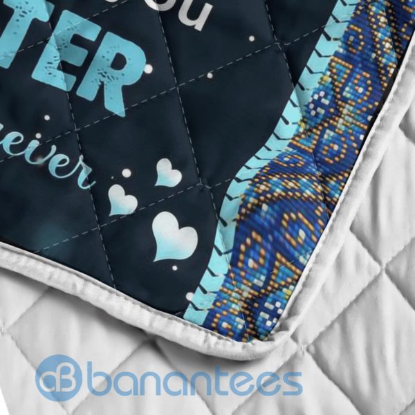 My Amazing Daughter More Than Anything In This World I Love You Quilt Blanket Product Photo