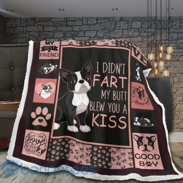 My Best Friends Boston Terrier Sherpa Blanket Product Photo