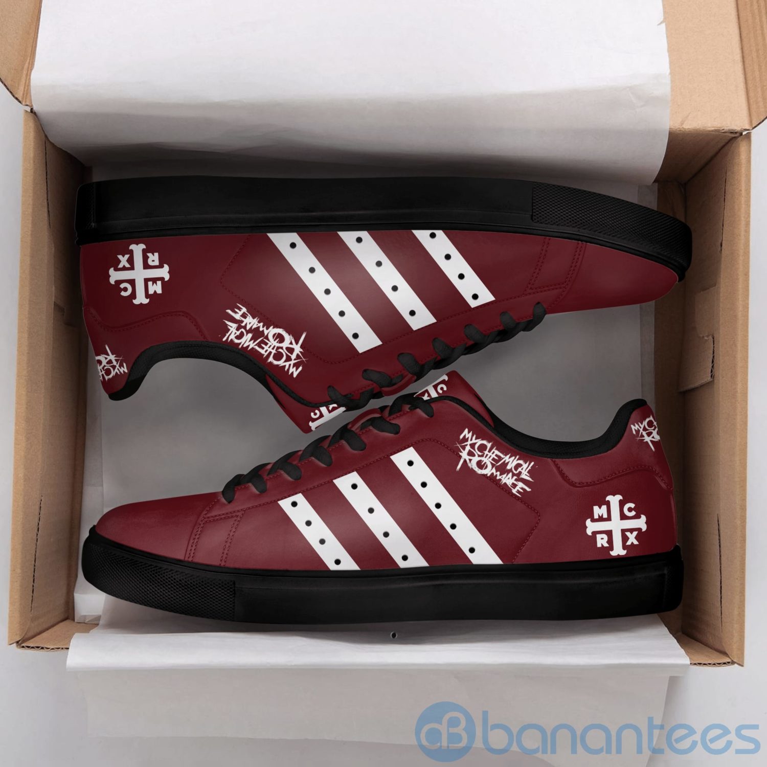 my-chemical-romance-maroon-low-top-skate-shoes-2-GsEN0.jpg My Chemical Romance Maroon Low Top Skate Shoes Product Photo