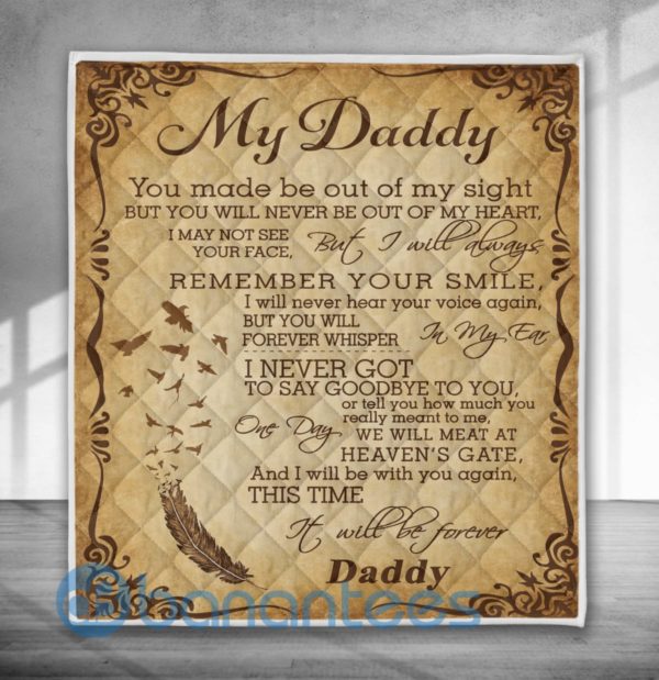My Daddy Design Quilt Blanket Gift For Father's Day Product Photo