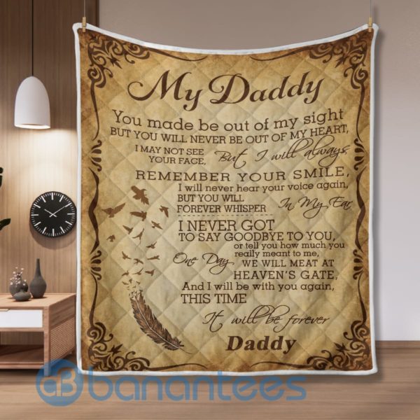 My Daddy Design Quilt Blanket Gift For Father's Day Product Photo
