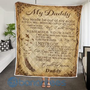 My Daddy Design Quilt Blanket Gift For Father's Day Product Photo
