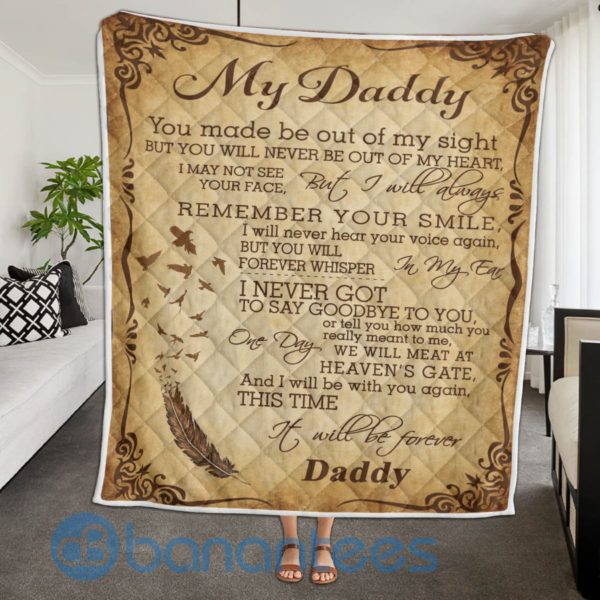 My Daddy Design Quilt Blanket Gift For Father's Day Product Photo