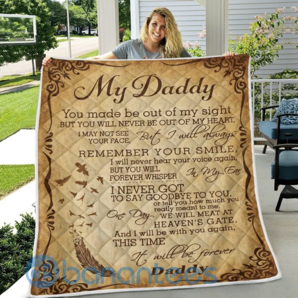 My Daddy Design Quilt Blanket Gift For Father's Day Product Photo