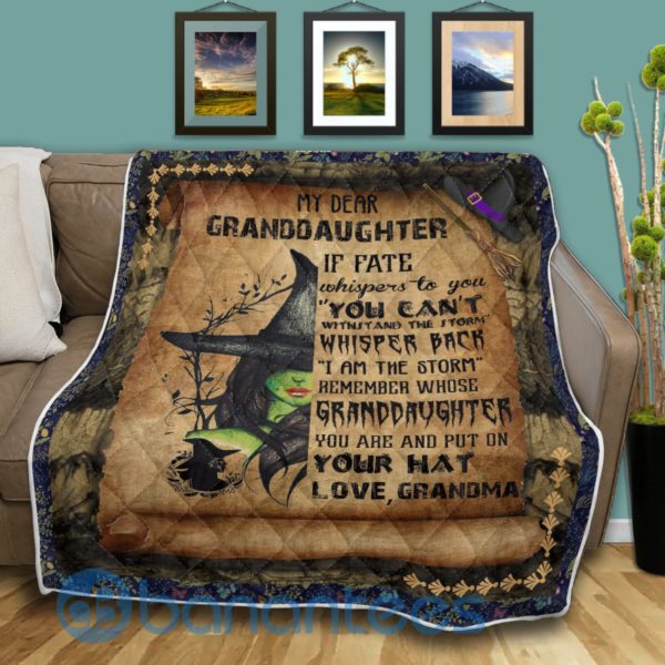 My Dear Grandaughter Witchcraft Quilt Blanket Product Photo