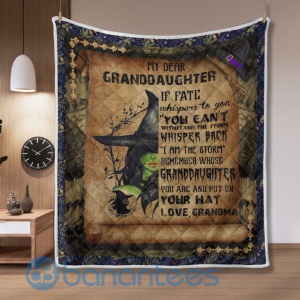 My Dear Grandaughter Witchcraft Quilt Blanket Product Photo