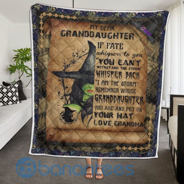 My Dear Grandaughter Witchcraft Quilt Blanket Product Photo