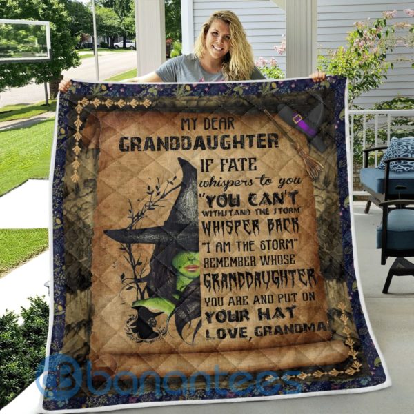 My Dear Grandaughter Witchcraft Quilt Blanket Product Photo