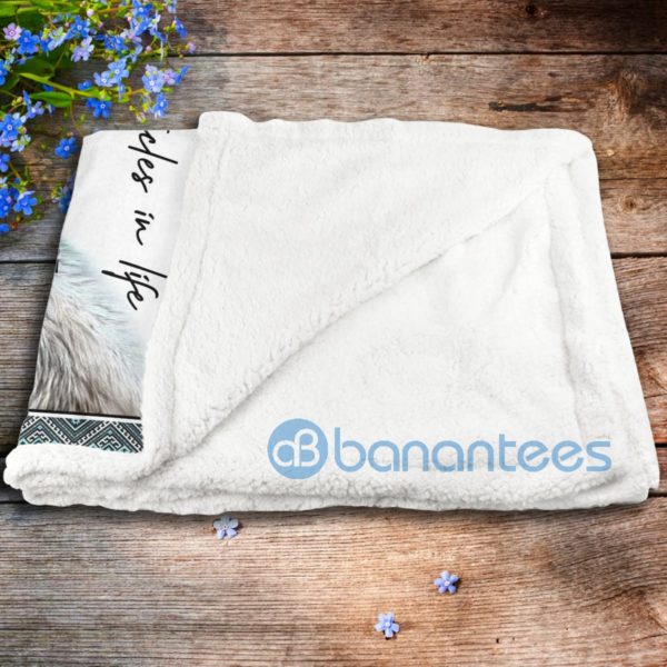 My Dear Granddaughter Wolf Sherpa Blanket Product Photo