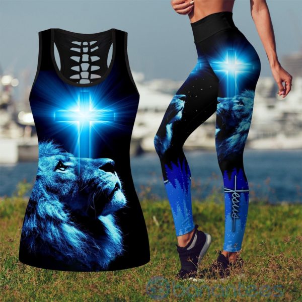 My God Jesus Tank Top Legging Set Outfit Product Photo