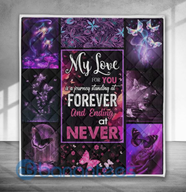 My Love For You Is A Journey Butterfly Quilt Blanket Product Photo