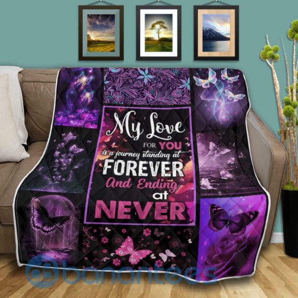 My Love For You Is A Journey Butterfly Quilt Blanket Product Photo