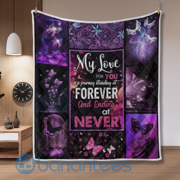 My Love For You Is A Journey Butterfly Quilt Blanket Product Photo