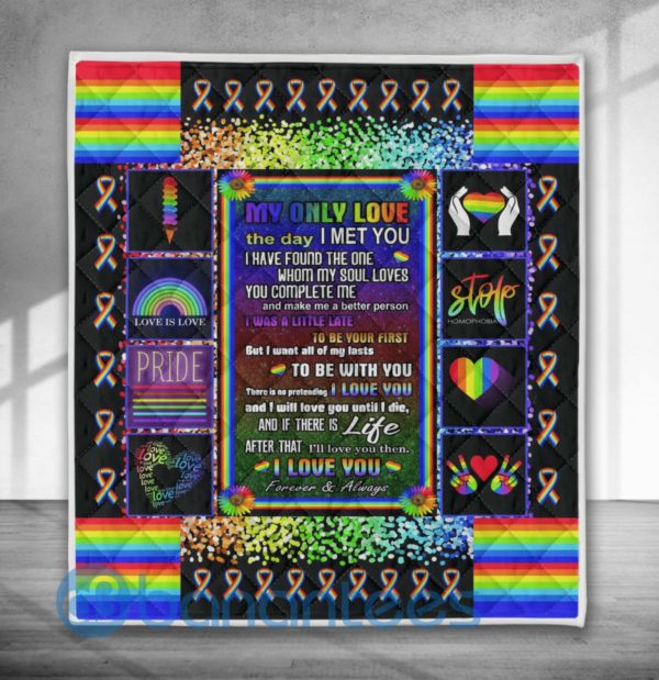 My Only Love The Day I Met You I Have Found The One, Pride Quilt Blanket Product Photo