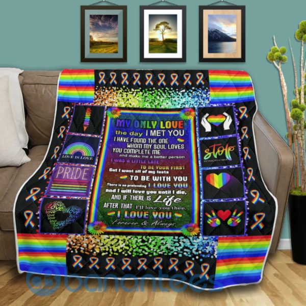 My Only Love The Day I Met You I Have Found The One, Pride Quilt Blanket Product Photo