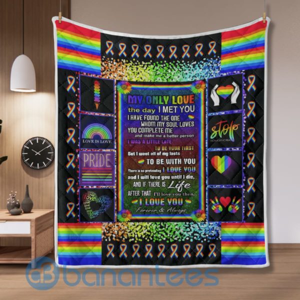 My Only Love The Day I Met You I Have Found The One, Pride Quilt Blanket Product Photo