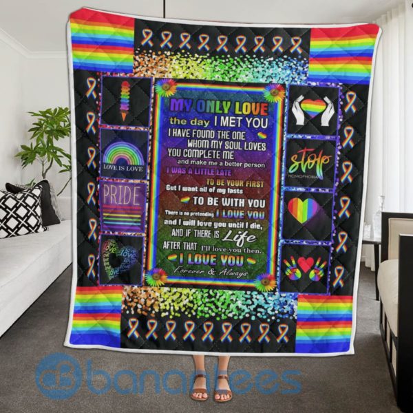 My Only Love The Day I Met You I Have Found The One, Pride Quilt Blanket Product Photo