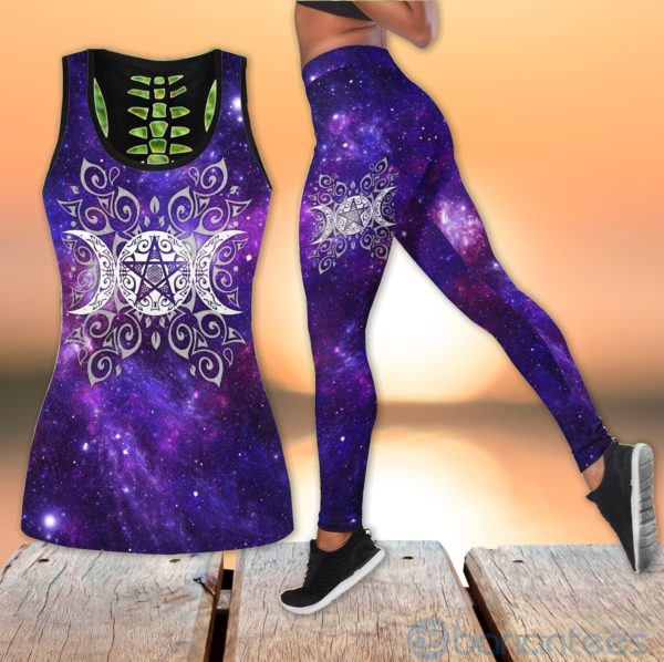 Mystery Witch Wicca Signs Hollow Tank And Legging Outfit Product Photo
